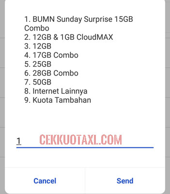 Cara Daftar BUMN SundaySurprise 15GB Combo 110ribu 2