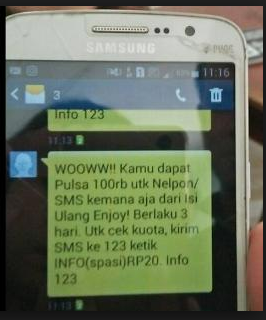 gambar pemberitahuan SMS