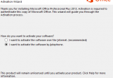 Aktivasi Microsoft Office 2013 via telephone