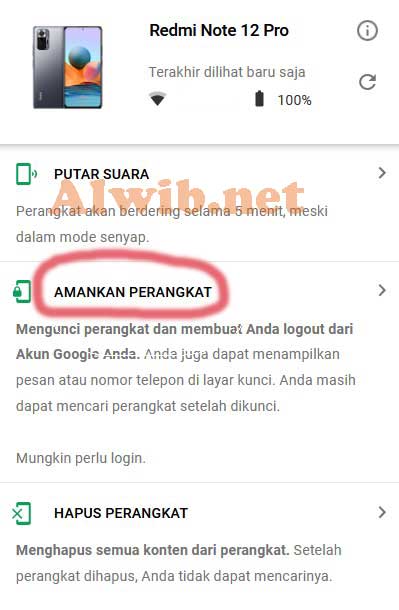 Menghapus Akun Google Melalui Android Device Manager